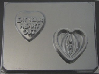 157x Vagina Eat Your Heart Out Pour Box Chocolate Candy Mold